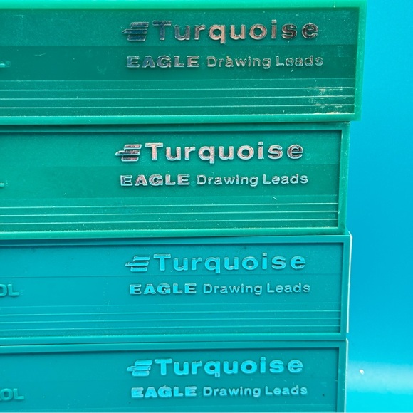 Vintage Berol Eagle Turquoise Filmograph Leads Set E0 E1 E2 E3 NOS Drafting - Picture 7 of 15